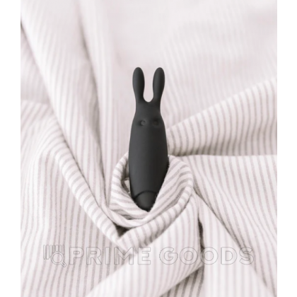 Карманный вибратор-кролик Rabbit Adrien Lastic черный от sex shop primegoods фото 7