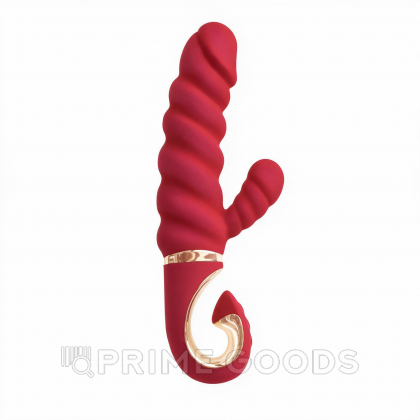 Gvibe Gcandy Mini - Витой вибратор с клиторальным стимулятором, 19х3.5 см от sex shop primegoods