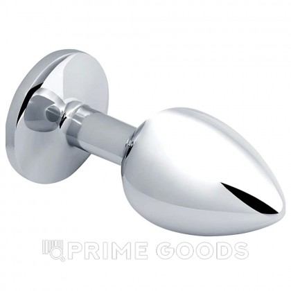 Анальная пробка маленькая Alive Anal Pleasure, металл с красным кристаллом L: 9х4,1 см  от sex shop primegoods фото 6