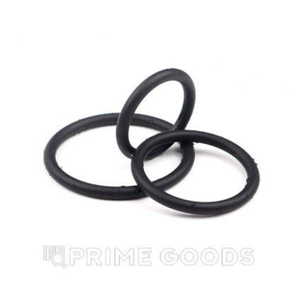 Набор силиконовых эрекционных колец (3 шт.) от sex shop primegoods фото 4