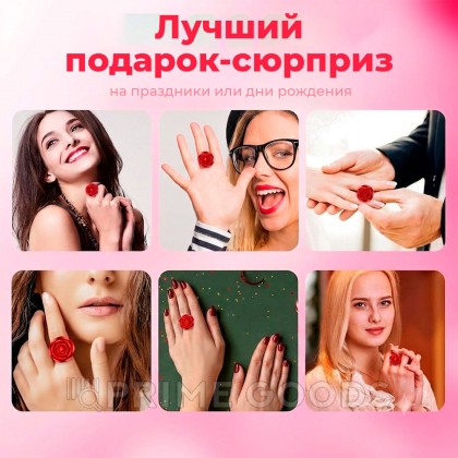 Вибратор на палец Роза от sex shop primegoods фото 11