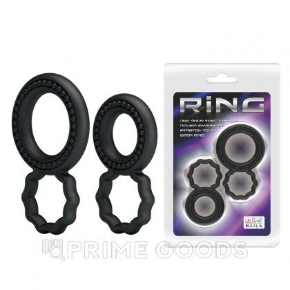 Комплект двойных эрекционных колец Ring power 2 шт. от sex shop primegoods фото 2