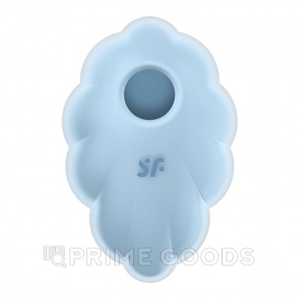 Стимулятор клитора с вибрацией и воздушной стимуляцией Satisfyer Cloud Dancer голубой от sex shop primegoods фото 3