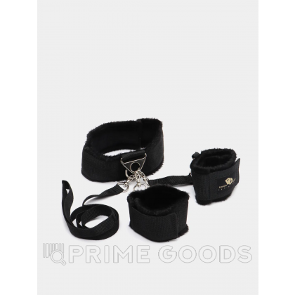 Комплект: ошейник, поводок, наручники Джага-Джага от sex shop primegoods фото 3