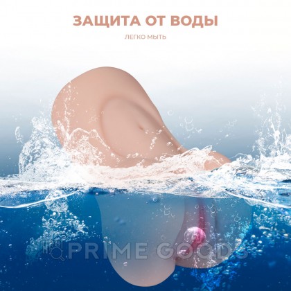 Реалистичный компактный мастурбатор Aggie с вибрацией от sex shop primegoods фото 7