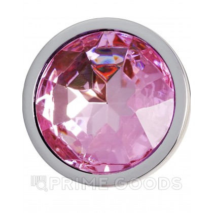 Металлическая анальная пробка Anal Pleasure от Alive (L: 9*4,1 см.) розовый кристалл от sex shop primegoods фото 2