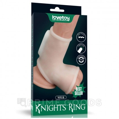 Насадка на пенис с вибрацией Silk Knights Ring (12*2,8) от sex shop primegoods