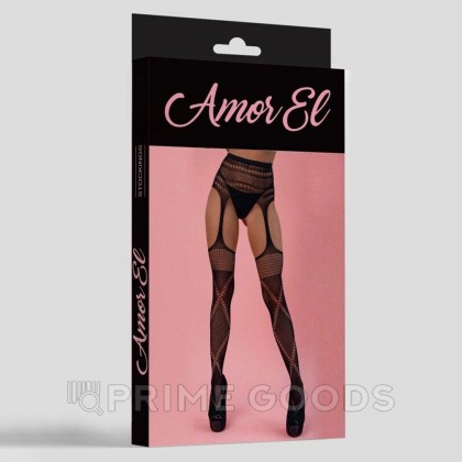Чулки в сетку с поясом Amor EL Balboa (S/L) от sex shop primegoods фото 4