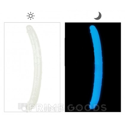 Фаллоимитатор двойной Lumino Play светящийся в темноте (47*4,5 см) от sex shop primegoods фото 2