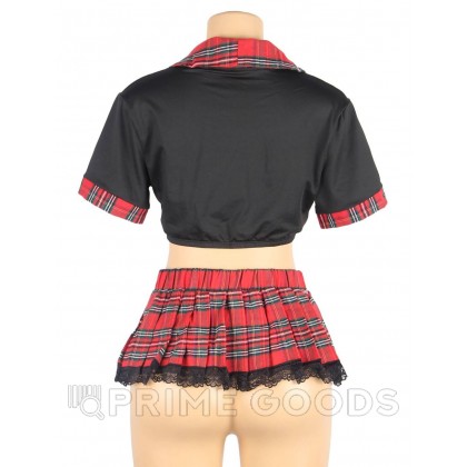 Сексуальная форма студентки (топ, клетчатая юбка; размер M-L) от sex shop primegoods фото 9