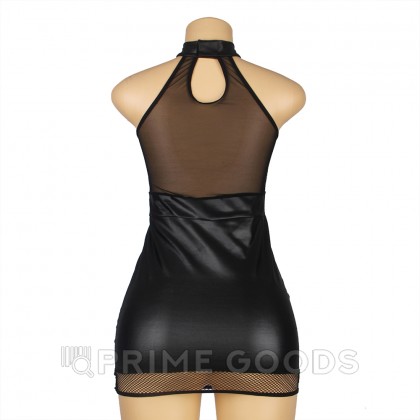 Сексуальное платье с прозрачными вставками в черном цвете (3XL-4XL) от sex shop primegoods фото 6