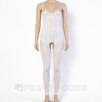 Боди-комбинезон белый с имитацией подвязок (Impulse) (S-L) от sex shop primegoods