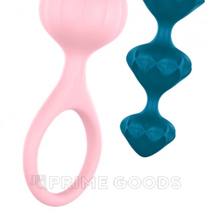 Набор анальных стимуляторов Love Beads от Satisfyer разноцветные (2 шт) от sex shop primegoods фото 4