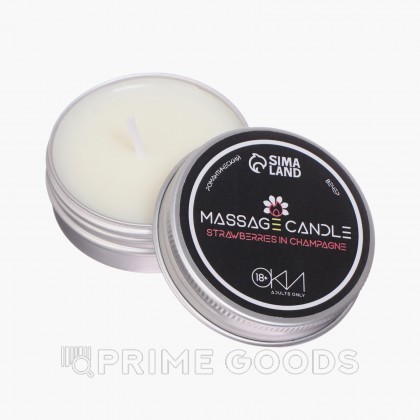 Массажная свеча Оки-Чпоки, Клубника в шампанском, 30 мл  от sex shop primegoods фото 2