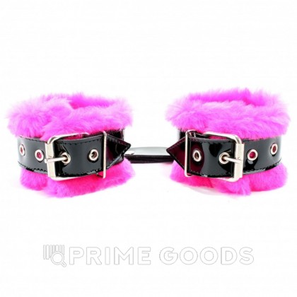 Наручники с розовым мехом BDSM Арсенал от sex shop primegoods