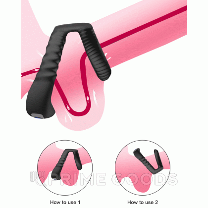 Двойное эрекционное кольцо с вибрацией от sex shop primegoods фото 14