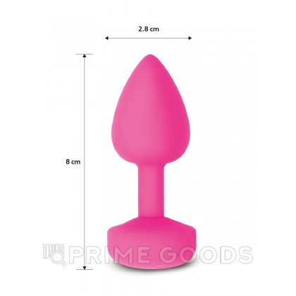 Gvibe Gplug Small - Инновационная маленькая дизайнерская пробка с вибрацией, 8х2.8 см (розовая) от sex shop primegoods фото 2
