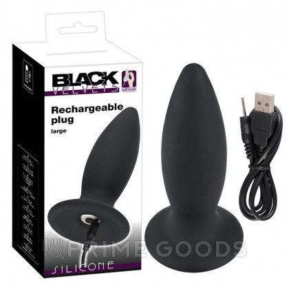 Black Velvets Анальная вибровтулка, L черная от sex shop primegoods