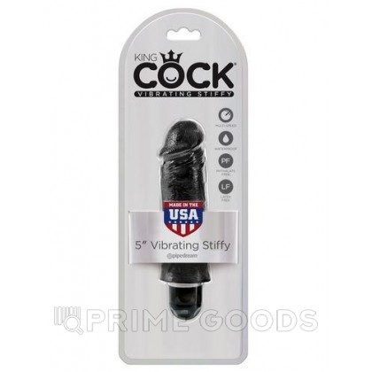 PipeDream King Cock 5''Vibrating Stiffy Вибратор черный от sex shop primegoods