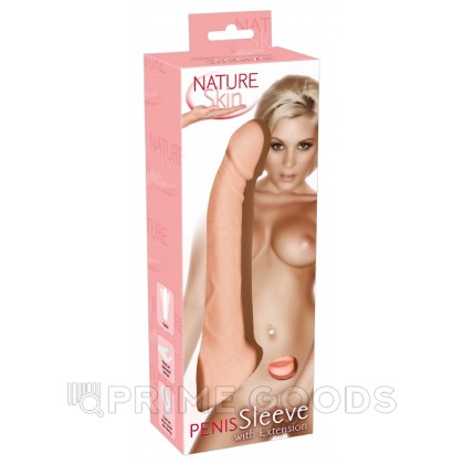 Nature Skin Насадка на пенис с кольцом от sex shop primegoods