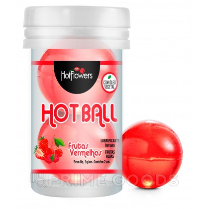 Лубрикант AROMATIC HOT BALL на масляной основе в виде двух шариков (аромат красных ягод) от sex shop primegoods