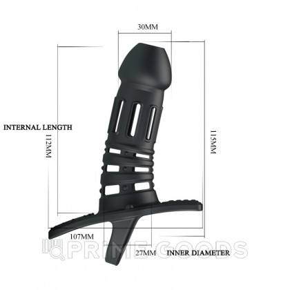 НАСАДКА С КОЛЬЦОМ ДЛЯ МОШОНКИ D 30 мм от sex shop primegoods фото 3