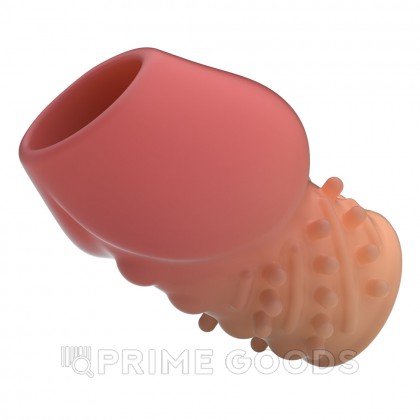 Рельефная насадка «Matias» с открытой головкой телесный от sex shop primegoods фото 5