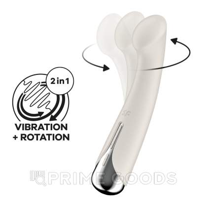 Вибратор для точки G с ротацией Satisfyer Spinning G-Spot 1 бежевый от sex shop primegoods