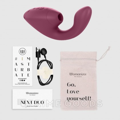Бесконтактный клиторальный стимулятор Womanizer Next Duo, розовый от sex shop primegoods фото 8