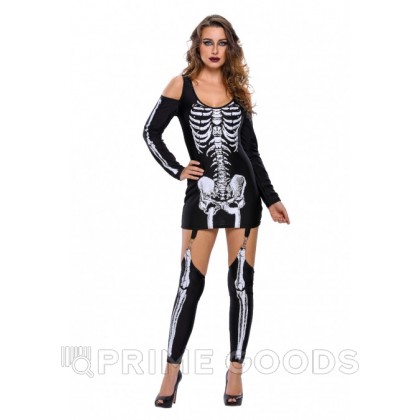 Платье на хеллоуин «Скелет» размер L от sex shop primegoods