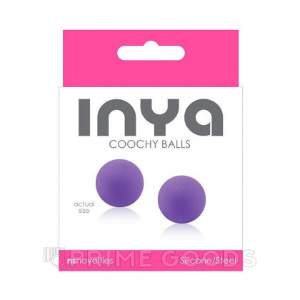 Фиолетовые вагинальные шарики без сцепки INYA Coochy Balls от sex shop primegoods