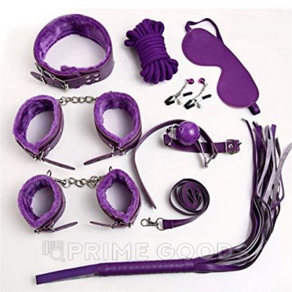 БДСМ набор 9 предметов, фиолетовый от sex shop primegoods