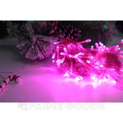 Гирлянда розовая от sex shop primegoods фото 2