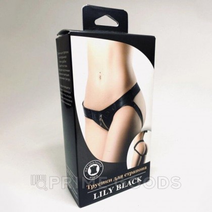 Трусики для страпона Lily Black (OS) от sex shop primegoods фото 5