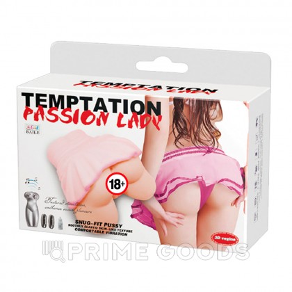 Двойной мастурбатор с вибрацией и голосовым сопровождением Temptation от sex shop primegoods фото 8