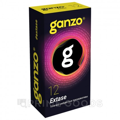 Презервативы точечно-ребристые Ganzo Extase 12 шт. от sex shop primegoods