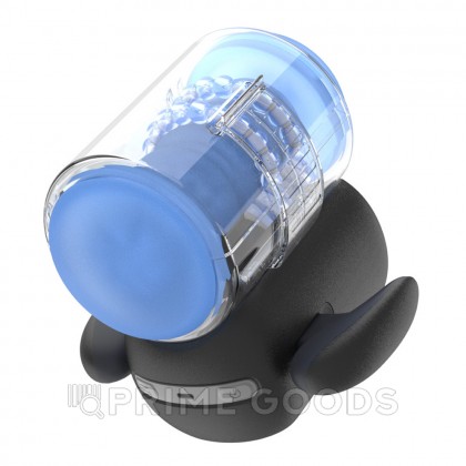 Инновационный робот-мастурбатор Black Knight с массажем бусинами от Amovibe от sex shop primegoods фото 7