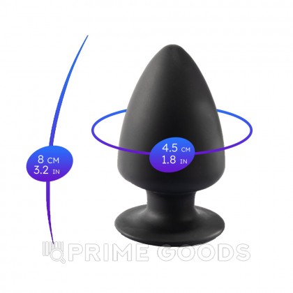 Анальный плаг SILEXD MODEL 1, черный XS (8х3,1 см) от sex shop primegoods фото 4