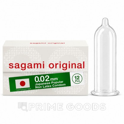 Презервативы полиуретановые Sagami Original 0.02, 12 шт. от sex shop primegoods