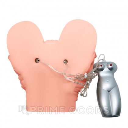Двойной мастурбатор с вибрацией и голосовым сопровождением Temptation от sex shop primegoods фото 4