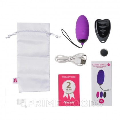 Виброяйцо Ocean Breeze 2.0 с пультом ДУ фиолетовое от Adrien Lastic от sex shop primegoods фото 7
