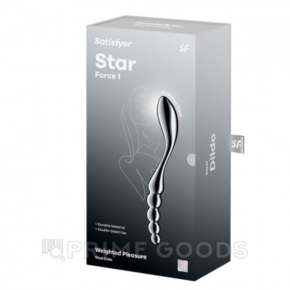 Металлический фаллоимитатор Satisfyer Star Force 1 (21*3) - primegoods.kz фото 3 Металлический фаллоимитатор Satisfyer Star Force 1 (21*3) от sex shop primegoods фото 3