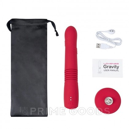 Фрикционный и вибрирующий фаллоимитатор Gravity Lovense (с управлением через приложение) от sex shop primegoods фото 3