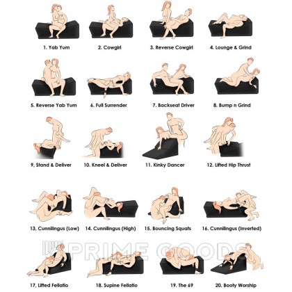 Подушка для секса с наручниками Bedroom bliss от sex shop primegoods фото 16