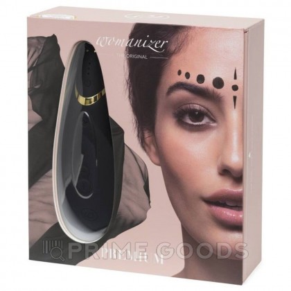 Бесконтактный клиторальный стимулятор Womanizer Premium черный/золотой от sex shop primegoods фото 2