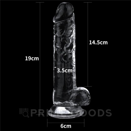 Фаллоимитатор Flawless Clear (19*3,5) от sex shop primegoods фото 5