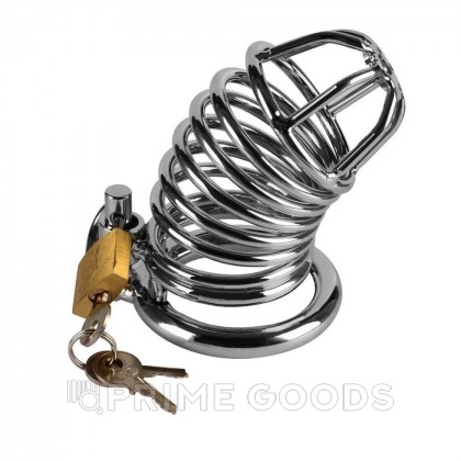 Мужской пояс верности металлический (8,2*3,8 см) от sex shop primegoods фото 4