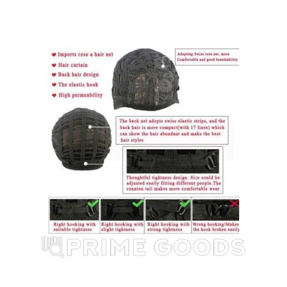 Парик Королевский черный (длинные, черные, прямые) от sex shop primegoods фото 2