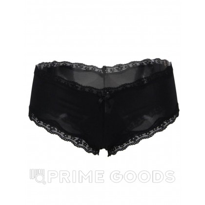Трусики-шортики, черные (размер 2XL) от sex shop primegoods фото 2