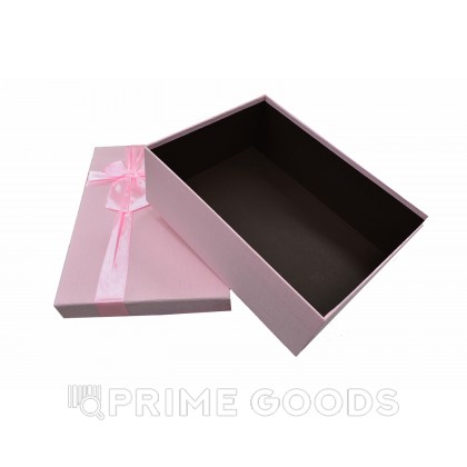 Подарочная розовая коробка с бантиком (33 см.) от sex shop primegoods фото 3